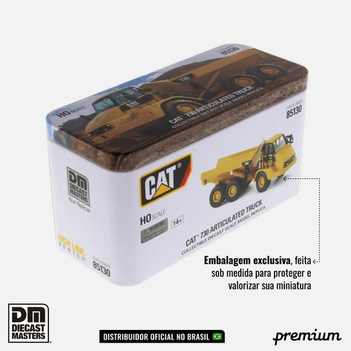 Miniatura Colecionável - Caminhão Articulado CAT 730 - Escala 1:87