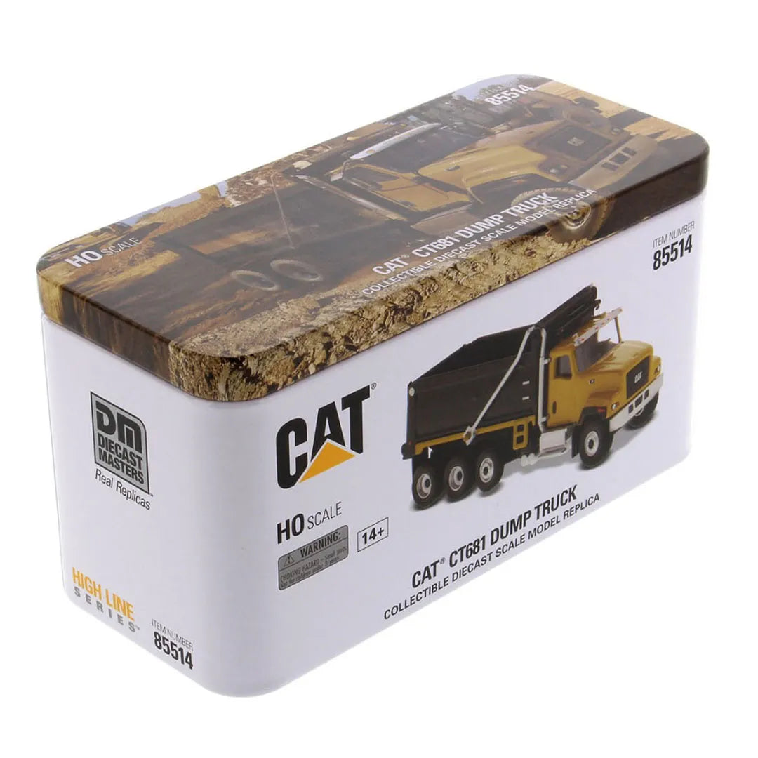 Miniatura Colecionável - Caminhão Basculante CAT CT681 - Escala 1:87