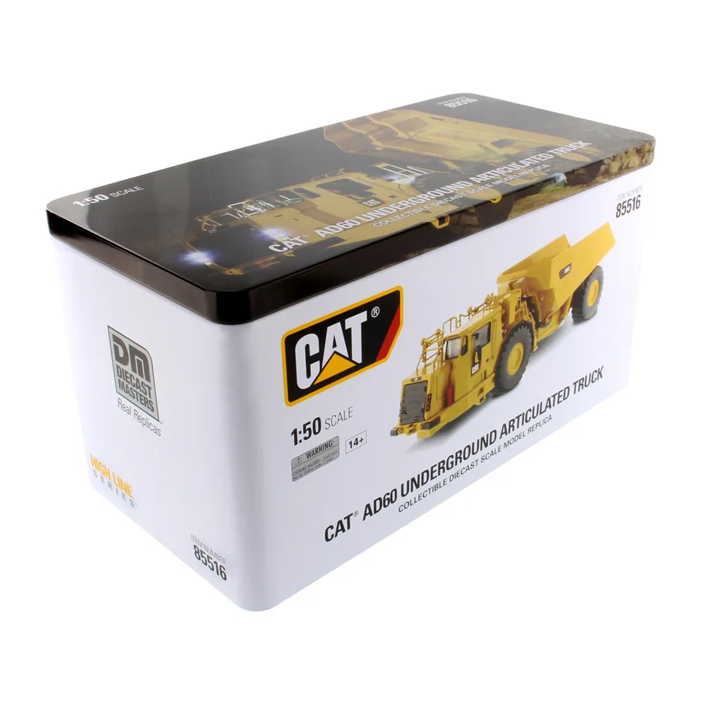 Miniatura Colecionável - Caminhão Subterrâneo CAT AD60 - Escala 1:50