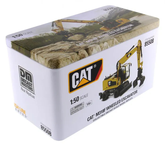 Miniatura Colecionável - Escavadeira de Rodas CAT M318F - Escala 1:50