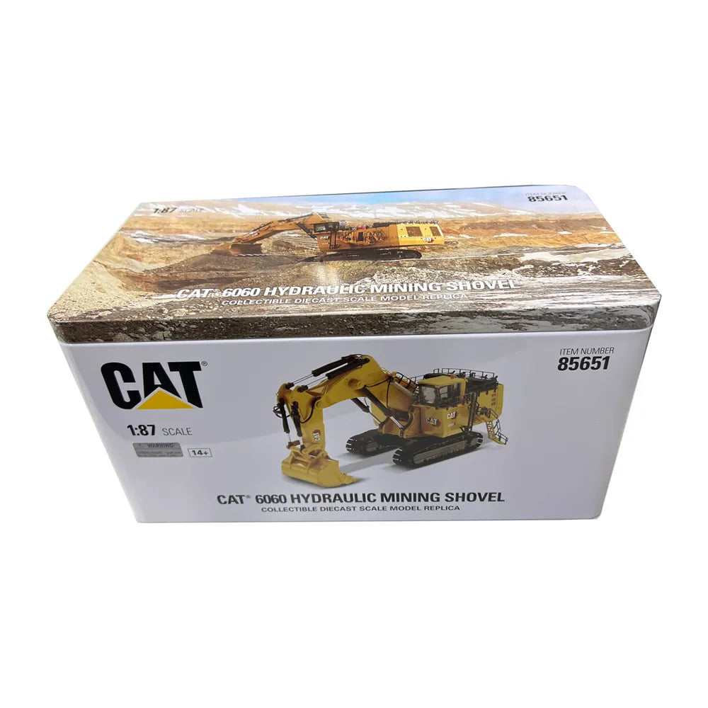 Miniatura Colecionável - Escavadeira Hidráulica de Mineração CAT 6060 - Escala 1:87