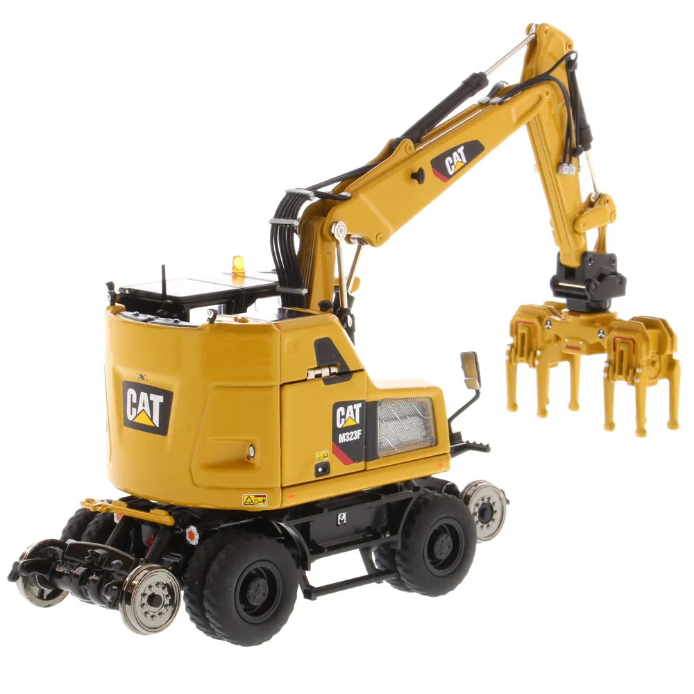Miniatura Colecionável - Escavadeira para Trilho CAT M323F - Edição Especial SY - Escala 1:50