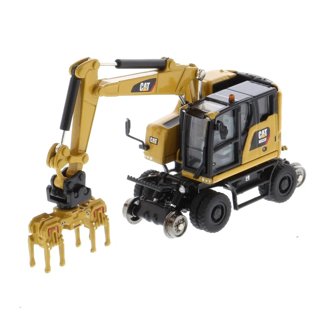 Miniatura Colecionável - Escavadeira para Trilho CAT M323F - Escala 1:87