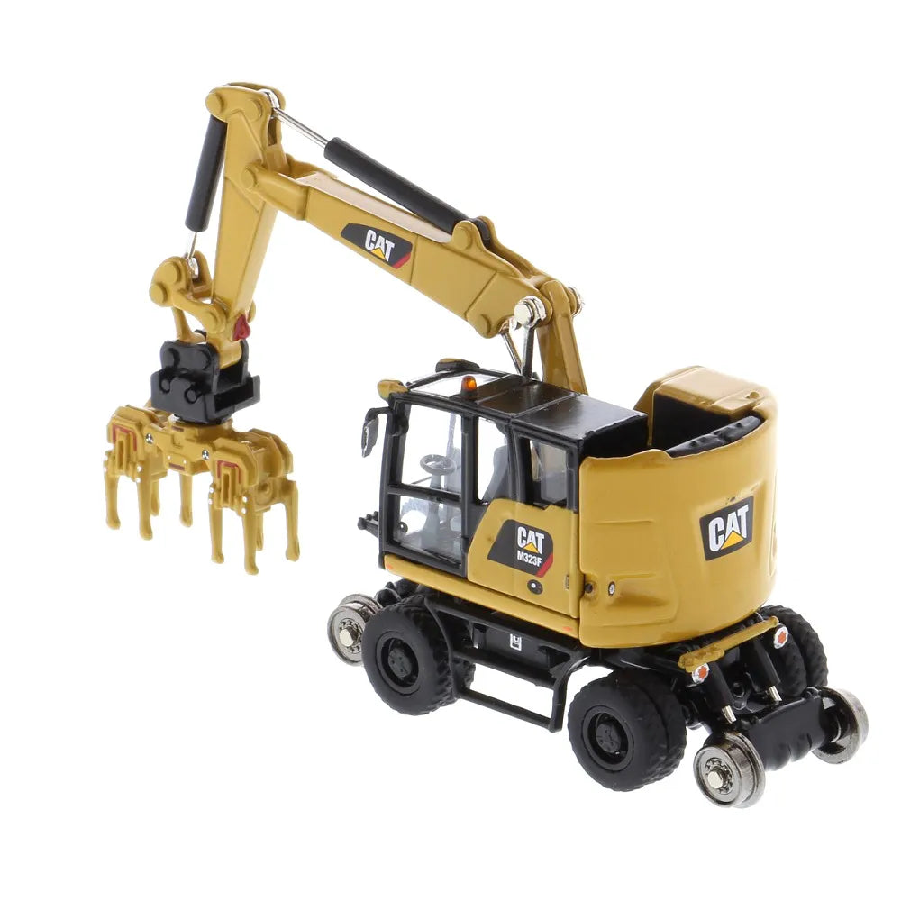 Miniatura Colecionável - Escavadeira para Trilho CAT M323F - Escala 1:87