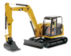 Miniatura Colecionável - Mini Escavadeira Hidráulica CAT 308E2 - Escala 1:32