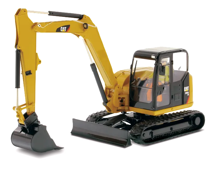 Miniatura Colecionável - Mini Escavadeira Hidráulica CAT 308E2 - Escala 1:32
