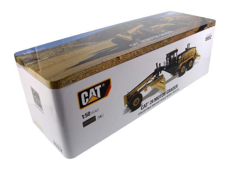 Miniatura Colecionável - Motoniveladora CAT 24 - Escala 1:50