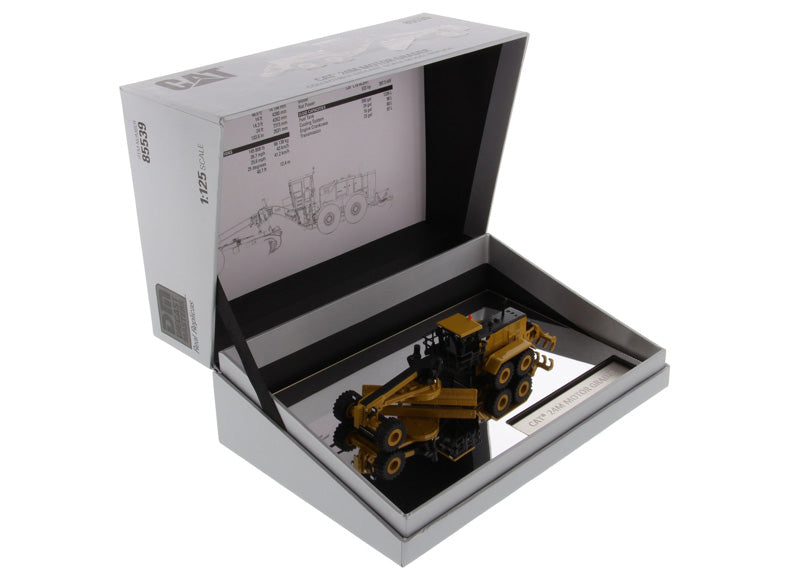 Miniatura Colecionável - Motoniveladora CAT 24M - Escala 1:125