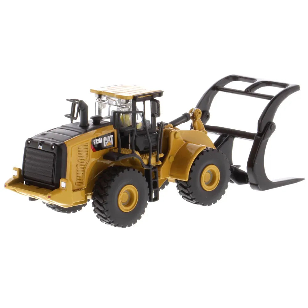 Miniatura Colecionável - Pá Carregadeira de Tronco CAT 972M - Escala 1:87
