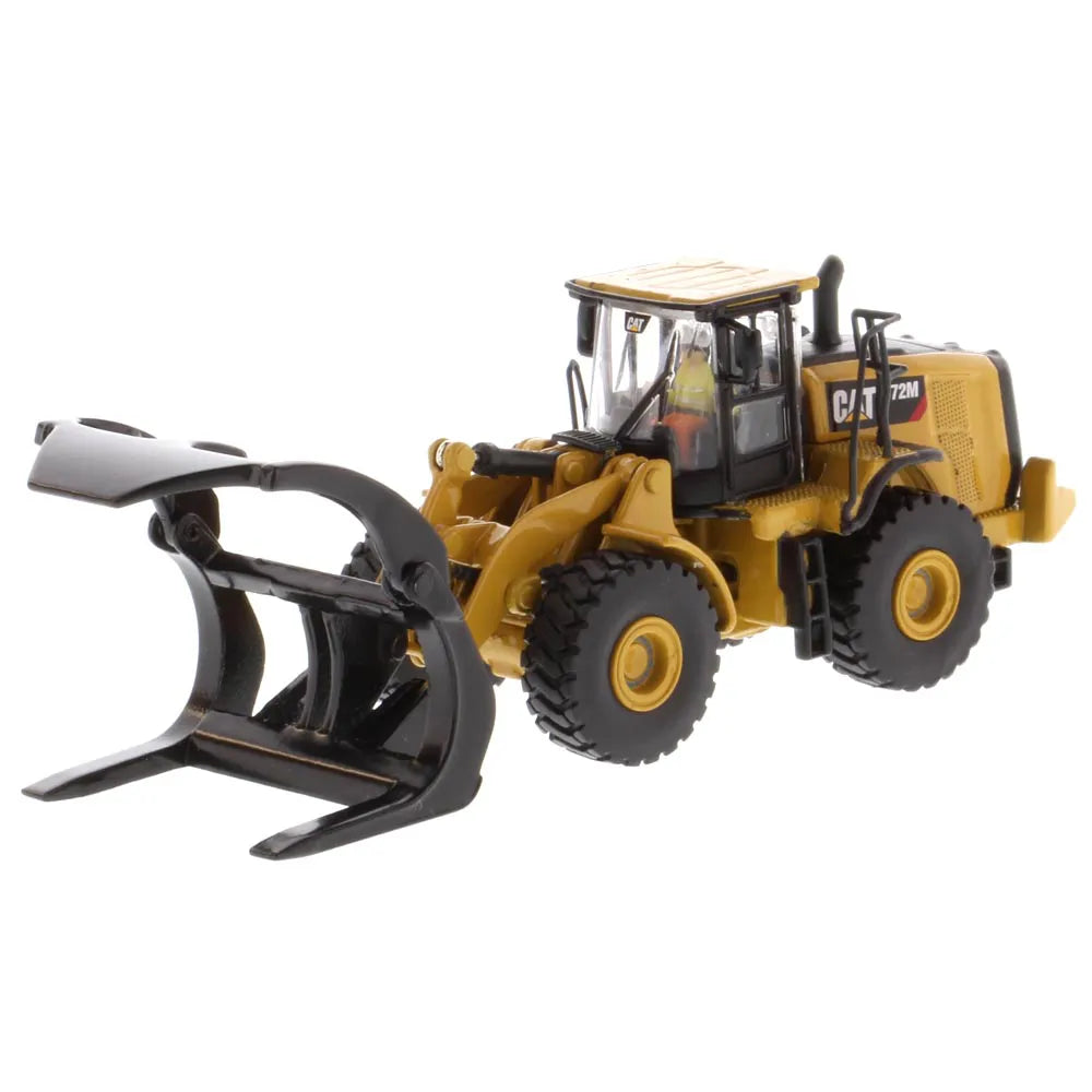 Miniatura Colecionável - Pá Carregadeira de Tronco CAT 972M - Escala 1:87