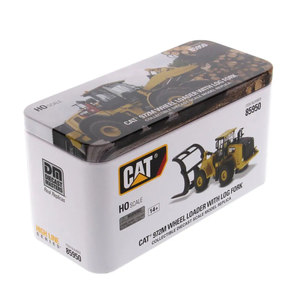 Miniatura Colecionável - Pá Carregadeira de Tronco CAT 972M - Escala 1:87