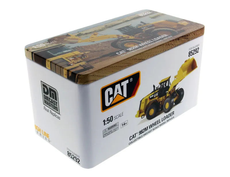Miniatura Colecionável - Pá Carregadeira Média CAT 982M - Escala 1:50