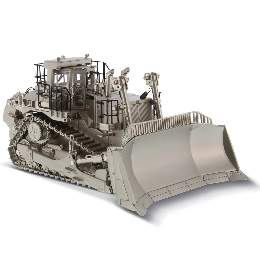 Miniatura Colecionável - Trator de Esteira CAT D11T - Edição Especial Prateada - Escala 1:50