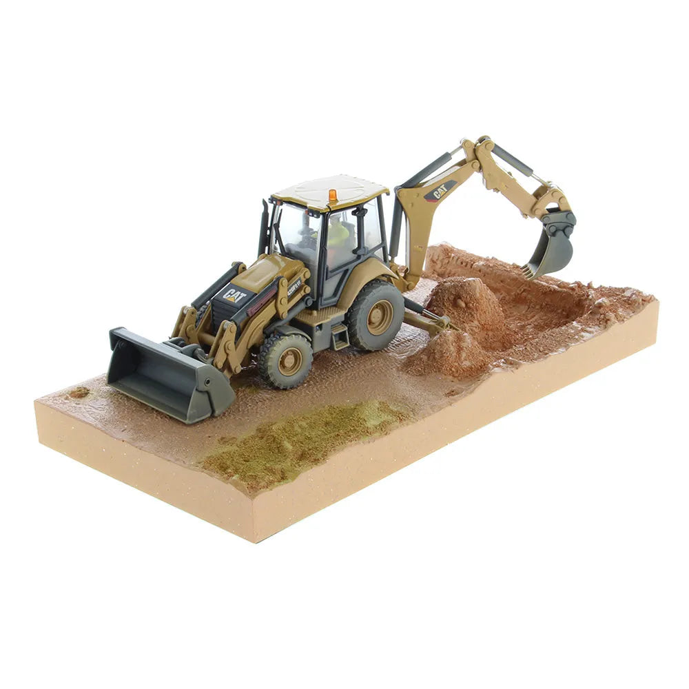 Miniatura Retroescavadeira 420F2 IT Caterpillar Série Weathered - Escala 1:50