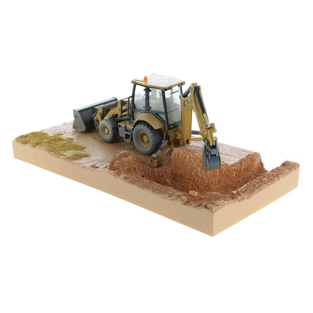 Miniatura Retroescavadeira 420F2 IT Caterpillar Série Weathered - Escala 1:50