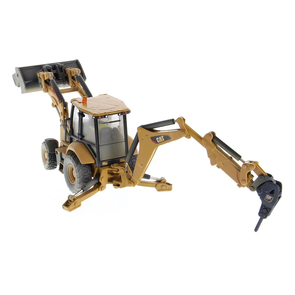 Miniatura Retroescavadeira 420F2 IT Caterpillar Série Weathered - Escala 1:50