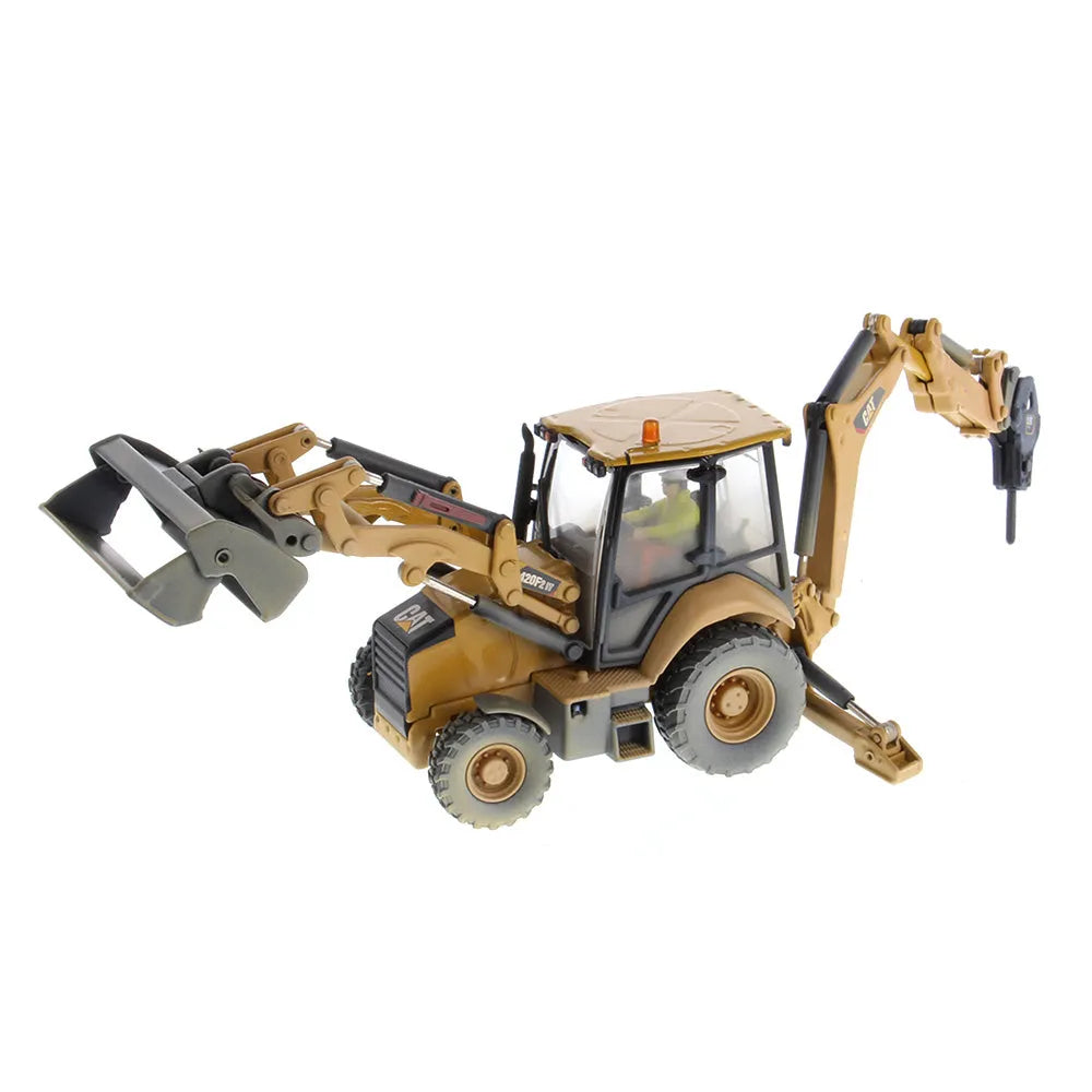 Miniatura Retroescavadeira 420F2 IT Caterpillar Série Weathered - Escala 1:50