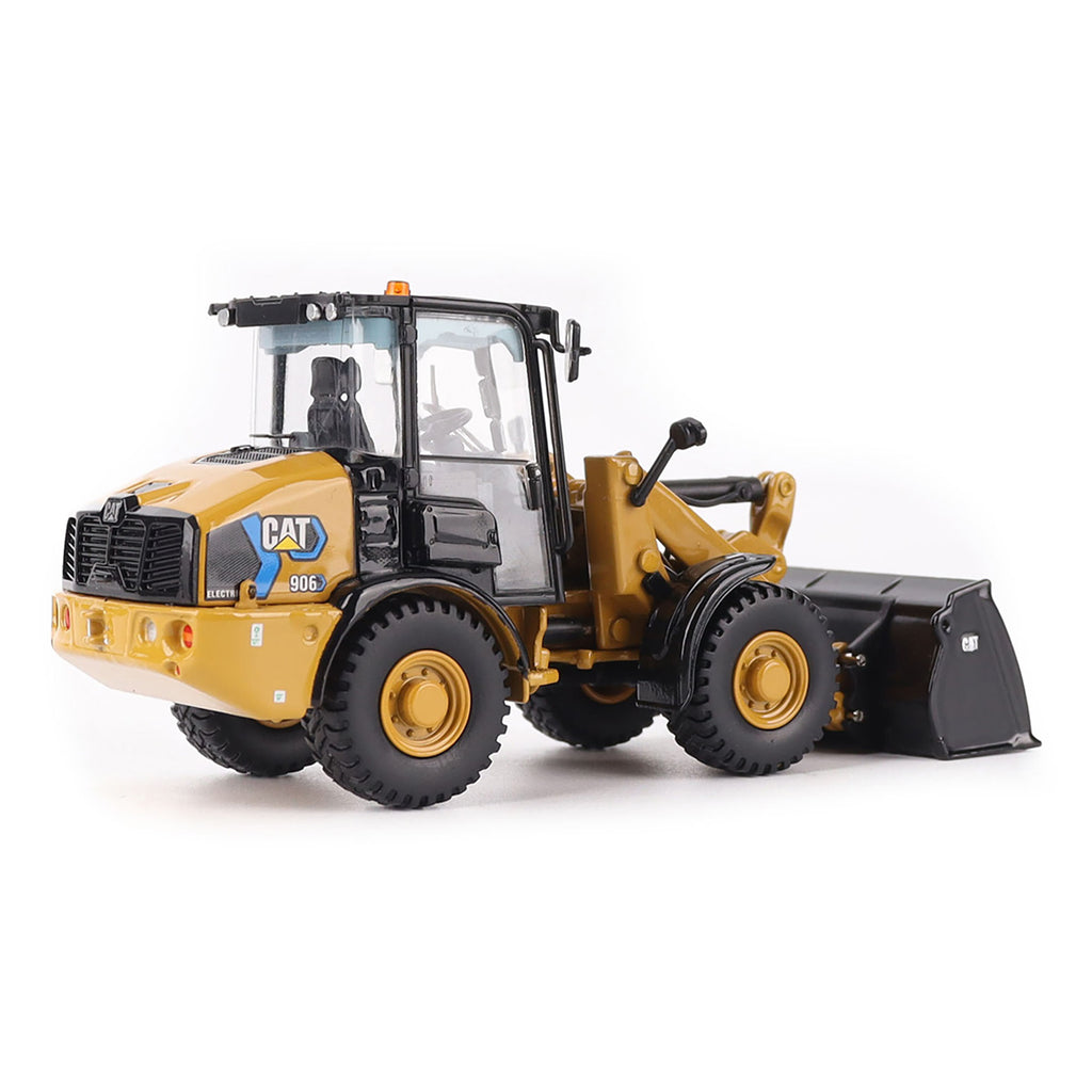 Miniatura Colecionável - Carregadeira de rodas compacta elétrica CAT 906 - Escala 1:50