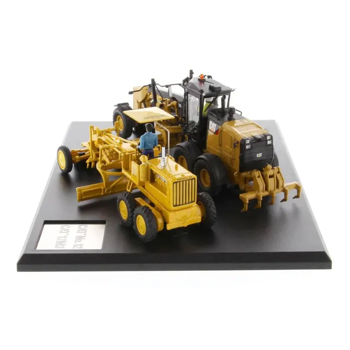 Miniatura Motoniveladora CAT 12 e 12M - Evolution Series Escala 1:50